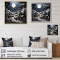 thumbnail image 4 of Designart "horizon Barn By Moonlight III" Countryside Canvas Wall Art, 4 of 5