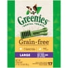 GREENIES Grain Free Large Natural Dog Dental Care Chews Oral Health Dog Treats, 27 oz. Pack (17 Treats)