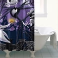 thumbnail image 4 of Waterproof Halloween Nightmare Before Shower Curtain 72x84 Inch Polyester Unique Shower Curtain for Bathroom Hotel Home Bathtub Accessories Decor with 12 Plastic Hooks, 4 of 6