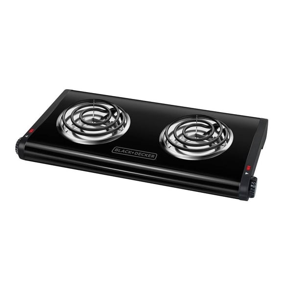 Parrilla Eléctrica Black & Decker Doble Negra Mod. DB1002B