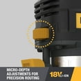 thumbnail image 6 of Caterpillar Cat®DX82B 18V Brushless 1/4" Cordless Trim Router – Tool Only, 6 of 11