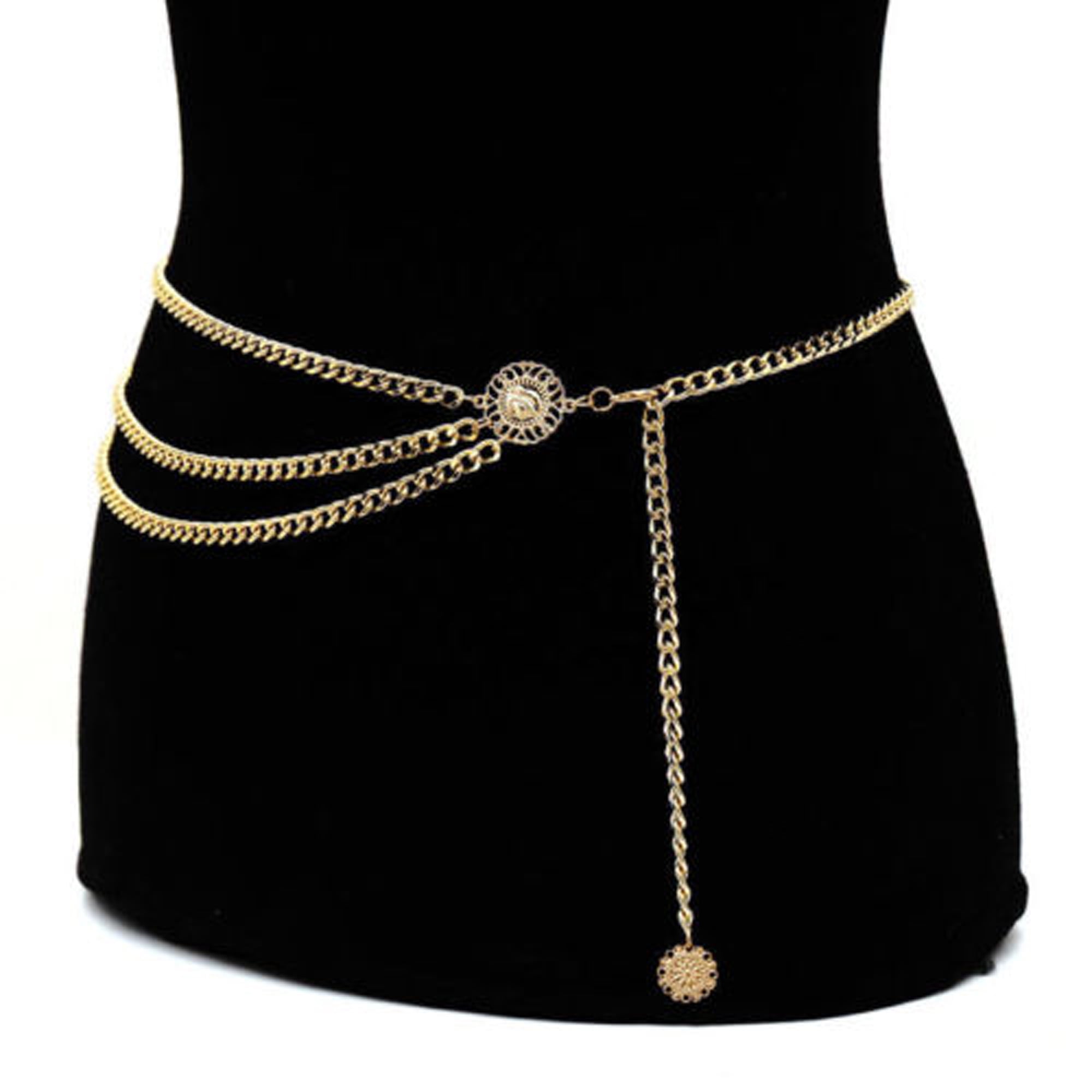 Clothing, Shoes & Accessories Body Chain Belts Thin Dresses Belts ...