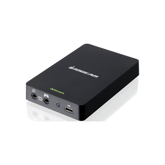 IOGEAR Upstream Mobile Capture Adapter 4K Input, 1080p Capture, Mobile Capture,USB-C and A Host Support Video Output, 1/4" Mounting Screw, UVC Support,OBS & Camerafi Support, PD Passthrough (GUV302P)