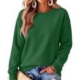 thumbnail image 5 of Womens Oversized Sweatshirts Basic Solid Pullover Tops Fall Winter Long Sleeve Crewneck Clothes, 5 of 5