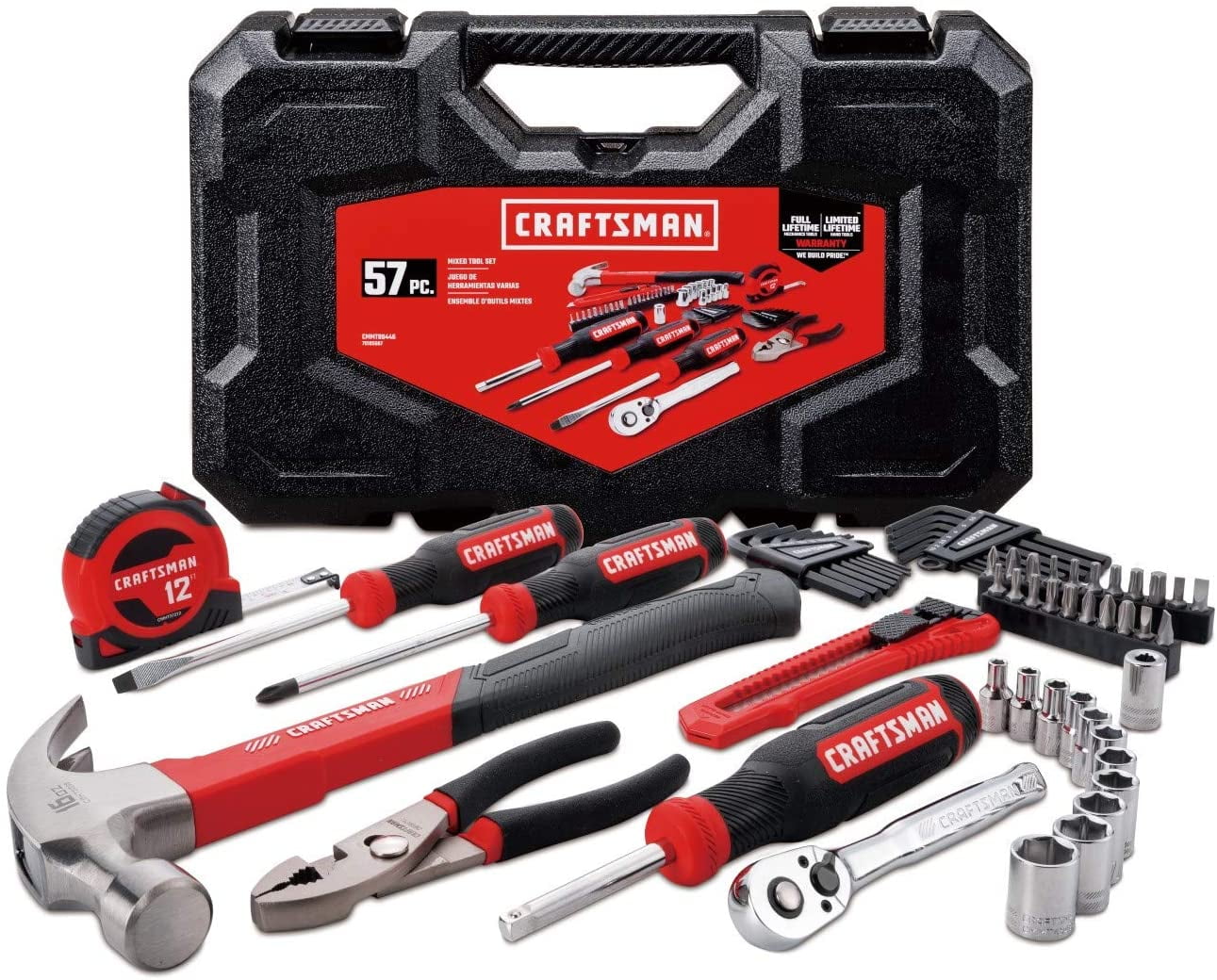 Craftsman Home Tool Kit Mechanics Tools Kit 57 Piece CMMT99446 Craftsman Home Tool Kit Mechanics Tools Kit 57 Piece CMMT99446