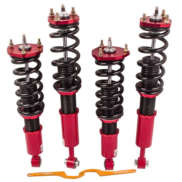 Maxpeedingrods Ensemble d'Amortisseurs Réglables à 24 Niveaux pour Lexus IS300 2000-2005