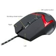 thumbnail image 2 of SIIG JK-US0F12-S1 with LED Backlit - mouse - USB - black with red line, 2 of 6