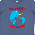 thumbnail image 4 of Inktastic My Auntie Loves Me Narwhal Family Boys or Girls Baby T-Shirt, 4 of 5
