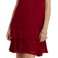 thumbnail image 3 of Lauren Ralph Lauren Crepe Shift Dress Romantic Garnet Wine Red Size 10 MSRP $125, 3 of 4