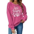 thumbnail image 2 of TAIAOJING 2024 Women's Fashion Easter Printed Sweatshirt Round Neck Long Sleeved Hoodie (1), 2 of 7