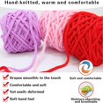 thumbnail image 3 of Estbridge 100g Chunky Crochet Yarn  Multi Colored Knitting Yarn Bulk  Velvet Weaving Yarn Crocheting Thread  for Knitting and DIY Crafts, 3 of 9