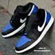 thumbnail image 1 of N I-K-E A i r-Jor-dan 1 Low Shoes Black White Game Royal 553558-042 Men's Sizes NEW, 1 of 6