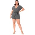 thumbnail image 4 of ORUYROP Jupe Workwear Asymétrique à Recouvrement Solide pour Femme, 4 of 7