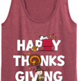 thumbnail image 3 of Peanuts - Happy Thanksgiving Icons - Women's Racerback Tank Top, 3 of 6