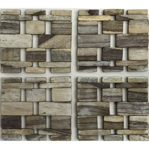 Hip-o Modern Living IPM082 Handmade Coaster - Set of 4