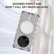 thumbnail image 4 of For Oppo Find X8 5G Case Compatible with MagSafe Honeycomb Design TPU PC Phone Cover - Grey, 4 of 5