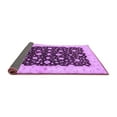 thumbnail image 2 of Ahgly Company Indoor Square Oriental Purple Traditional Area Rugs, 3' Square, 2 of 4
