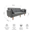 thumbnail image 3 of Sofá Cama 2 Plazas Relan Mitah Sillon 186x94x78 Cm, 3 of 5
