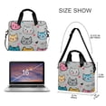 thumbnail image 3 of FORMRS 16" Laptop Bag Carrying Sleeve Case with Handle Travel Shoulder Briefcase, Cute Cat Pattern, 3 of 8