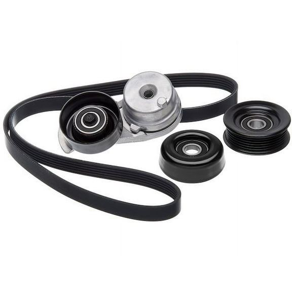 Serpentine Belt Drive Component Kit - Compatible with 2000 - 2002 Ford Mustang 4.6L V8 GAS 2001