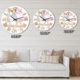 thumbnail image 4 of Designart 'Young Girl With Shopping Boxes In Paris' Shabby Chic Wall Clock, 4 of 5