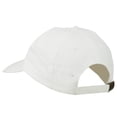 thumbnail image 3 of Christmas Holly Leaves Embroidered Washed Cap - White OSFM, 3 of 5