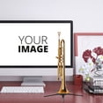 thumbnail image 3 of ELAYARD Trumpet Display Stand Black Lint Stable Support 1Pcs for Music Practice, 3 of 7