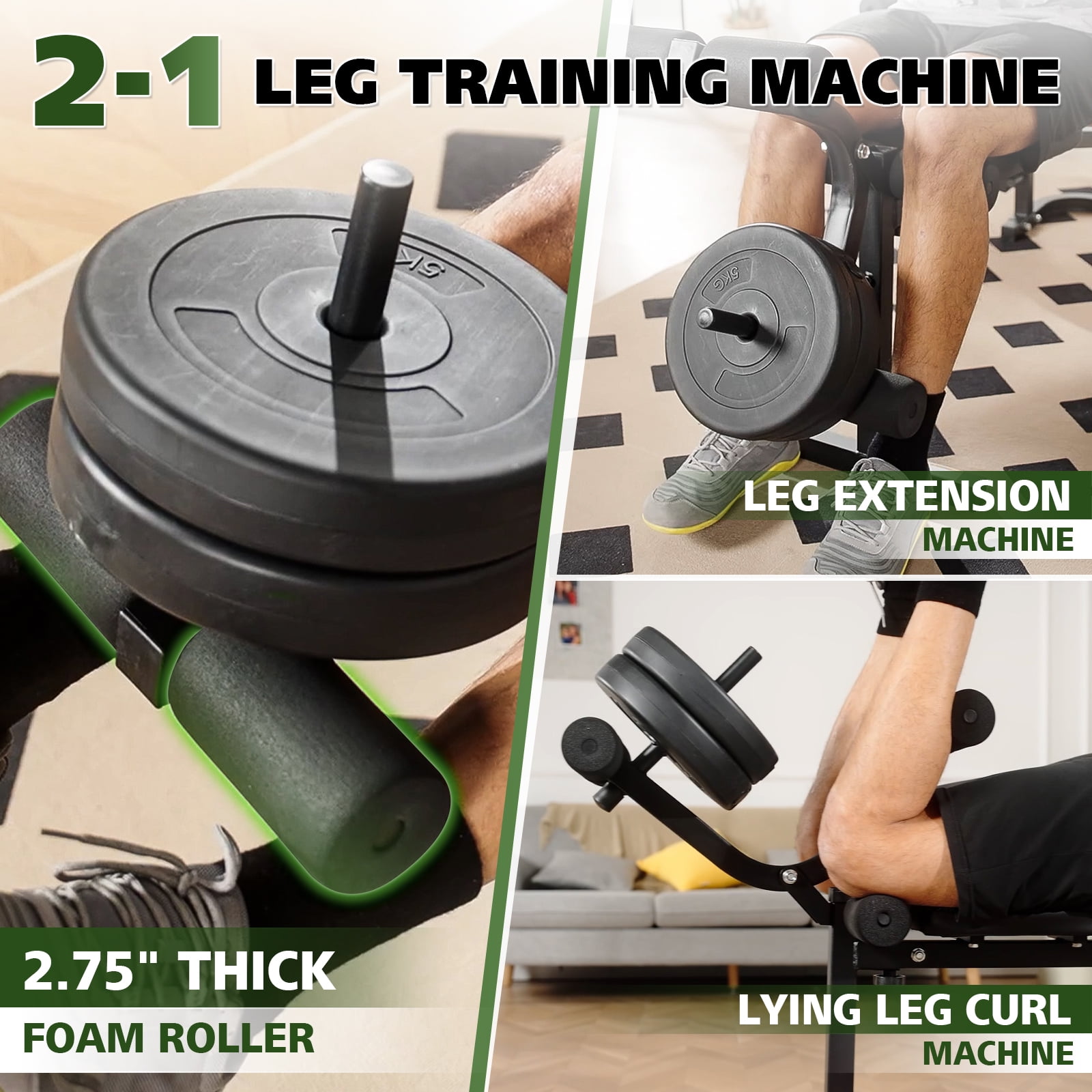 Mikolo Weight Bench with Bar, 800LBS 6 In 1 Full Body Workout Weight Bench Set, Multi-Function Strength Training Bench Press Set for Home Gym