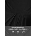 thumbnail image 4 of Yawrut Women's Fashionable Maternity Wear, Ruffled Pleated Elastic and Comfortable Black Short-Sleeved Maternity Top, 4 of 8