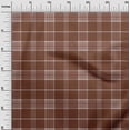 thumbnail image 2 of oneOone Polyester Lycra Brown Fabric Madras Check Sewing Material Print Fabric By The Yard 56 Inches Wide, 2 of 4