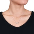 thumbnail image 5 of Everly Women's Created Moissanite Sterling Silver Necklace, 5 of 7