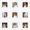 White, variant on 12x12 Picture Frame Set of 9, Display Pictures 8x8 with Mat or 12x12 without Mat, Multi Collage Gallery Square Photo Frames for Wall or Tabletop, White