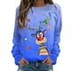 thumbnail image 2 of Pntutb Mujeres Otoño e Invierno Casual Navidad Impreso Cuello Redondo Manga Larga Jersey Blusa Sudadera tops Pntutb Pntutb-722, 2 of 5