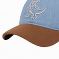 thumbnail image 7 of CAUYDY Baseball Cap For 4T 5T Kids Boy Toddler Boy Retro Denim Dinosaur Distressed Baseball Cap Cartoon Baby Boys Cotton Hat (Sizes One Size,L04-Light Blue), 7 of 7