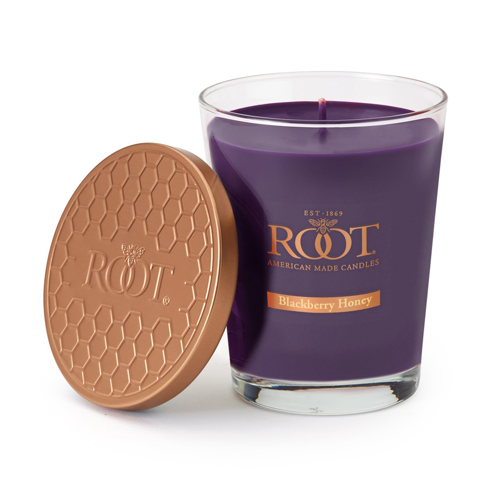 ROOT Candles Blackberry Honey 10.5 oz Large Veriglass Jar