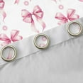 thumbnail image 4 of Homewish Pink Bow Blackout Curtains Set of 2 (52x84 Each) for Kids Girls, Kawaii Daisy Floral Window Curtains, Watercolor Bowknot Curtains and Drapes, Luxury Room Decor, 4 of 6