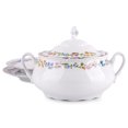 thumbnail image 3 of Soup Tureen with Lid 77.77 fl oz (2.3 L) Provence Flowers Porcelain Tureen Meal Serving Bowl Dinnerware, 3 of 9