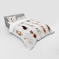 thumbnail image 3 of Ambesonne Colorful Bedding Set 3 Pcs, Puppy Breeds Family, Twin, Multicolor, 3 of 3