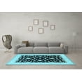 thumbnail image 3 of Ahgly Company Indoor Rectangle Oriental Light Blue Traditional Area Rugs, 2' x 3', 3 of 4