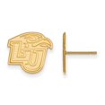 thumbnail image 1 of 14k Yellow Gold Official Licensed Collegiate Liberty University (LU) Small Post Earrings, 1 of 4