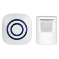 thumbnail image 1 of Wireless Doorbell Electric Door Chime Kit with 1 Receiver and 1 PIR Motion Detector Sensor Visitor Alert Security Alarm with 38 Melodies at 3 Volume Levels, White, 1 of 5