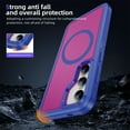 thumbnail image 5 of ShellTech for Samsung Galaxy S24 Magnetic Case Compatible with Magsafe Dual Layer Military-Grade Protection Heavy Duty Shockproof Rugged Protective Cover for Samsung S24,A, 5 of 7