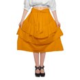 thumbnail image 4 of Moomaya Ruffle Style Skirts For Women Casual Solid Cotton Summer Wear Clothing, 4 of 6