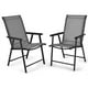 thumbnail image 1 of Set de 2 sillas plegables Costway Tejido transpirable Gris 68 x 59 x 93 cm, 1 of 7