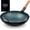 Blue, variant on YOSUKATA 14" Carbon Steel Wok with Round Bottom – Traditional Chinese Pre-Seasoned Wok for Stir Fry, BBQ & Camping – Compatible with Gas & Open Fire