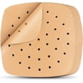 thumbnail image 1 of Air Fryer Parchment Paper Liners, 9 in Large 100 Sheet, Wood Color, 1 of 7