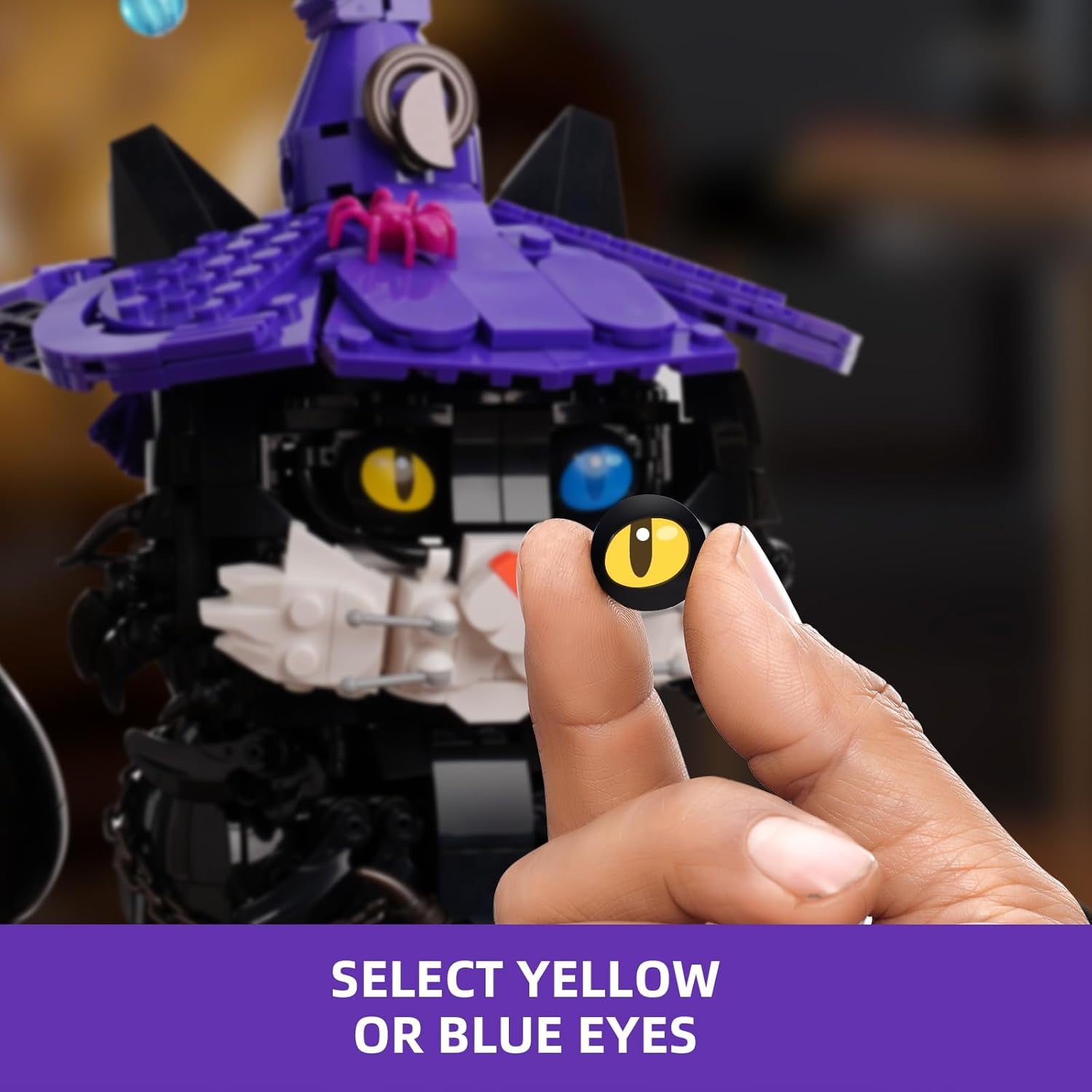 Ideas Harry Magic Cat Animal Building Set, Compatible with Lego Adults Collectible MOC Cat Model STEM Potter Toy for Home Decor