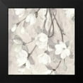 thumbnail image 2 of Hristova, Albena 12x12 Black Modern Framed Museum Art Print Titled - Magnolia Branch Flipped Cream Crop, 2 of 5