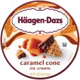 Haagen Dazs Caramel Cone Ice Cream, Kosher, 1 Package, 14oz