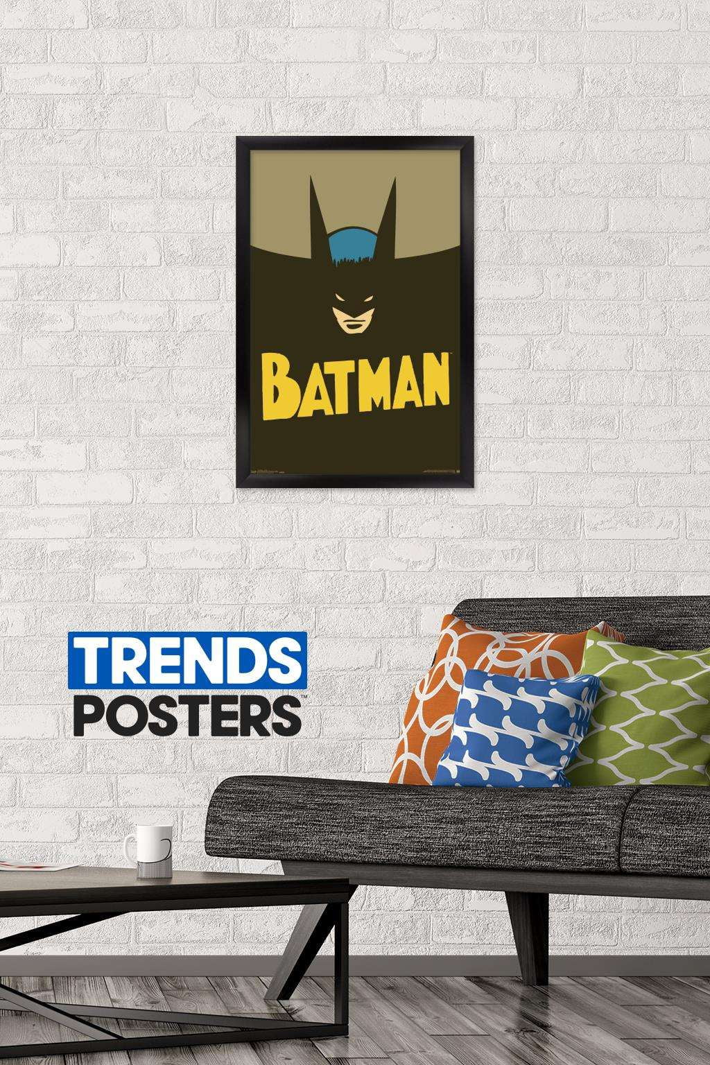 DC Comics - Batman - Vintage Wall Poster, 14.725" x 22.375", Framed